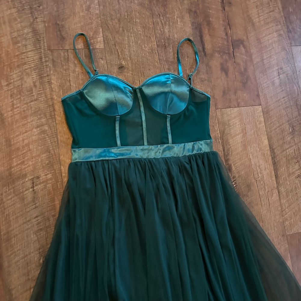 Women's Green Maxi Dress L - Picture 3 of 11